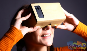 Kartoniniai virtualios realybės akiniai mobiliesiems telefonams Kartoniniai virtualios realybės akiniai mobiliesiems telefonams