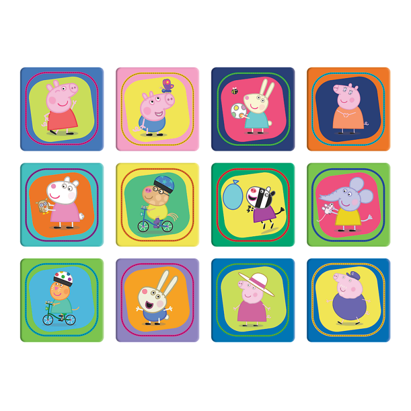 Trefl Peppa Pig 30+ 48+ 24 Memo Kortelės, Dėlionė-Žaidimas Pepa