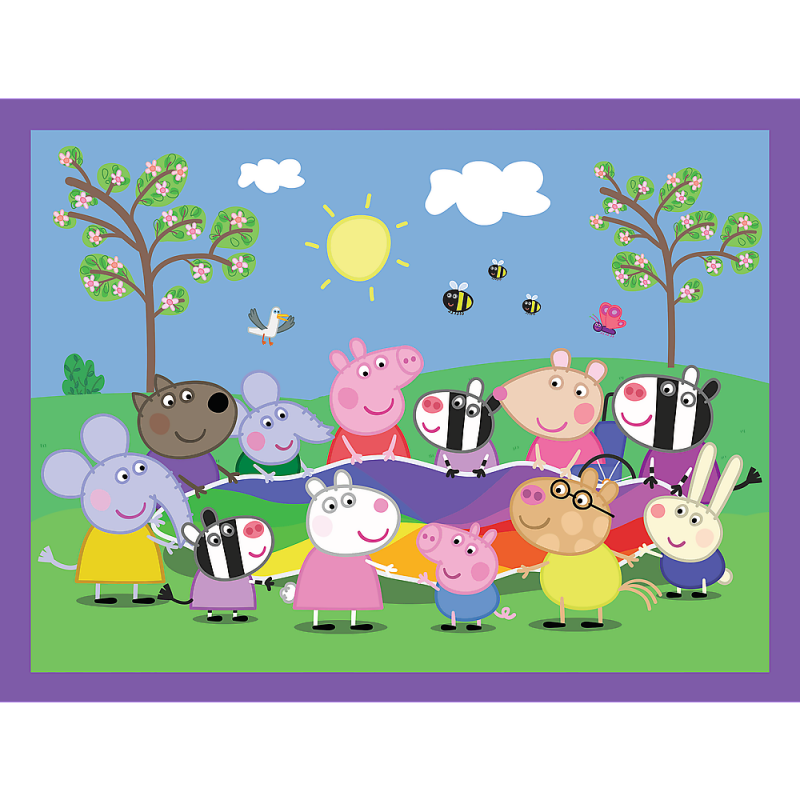 Trefl Peppa Pig 30+ 48+ 24 Memo Kortelės, Dėlionė-Žaidimas Pepa