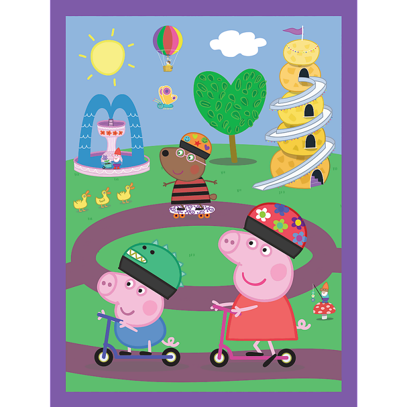 Trefl Peppa Pig 30+ 48+ 24 Memo Kortelės, Dėlionė-Žaidimas Pepa