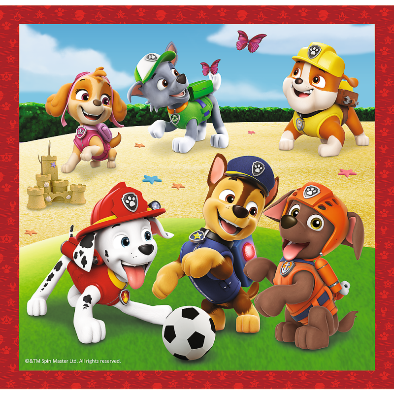 Trefl Paw Patrol 3 Dėlionių Rinkinys Šuniukas-Patrulis