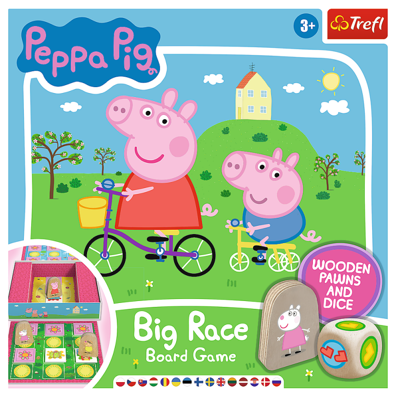Trefl Peppa Pig Žaidimas Kiaulytė Pepa: Didžiosios Lenktynės