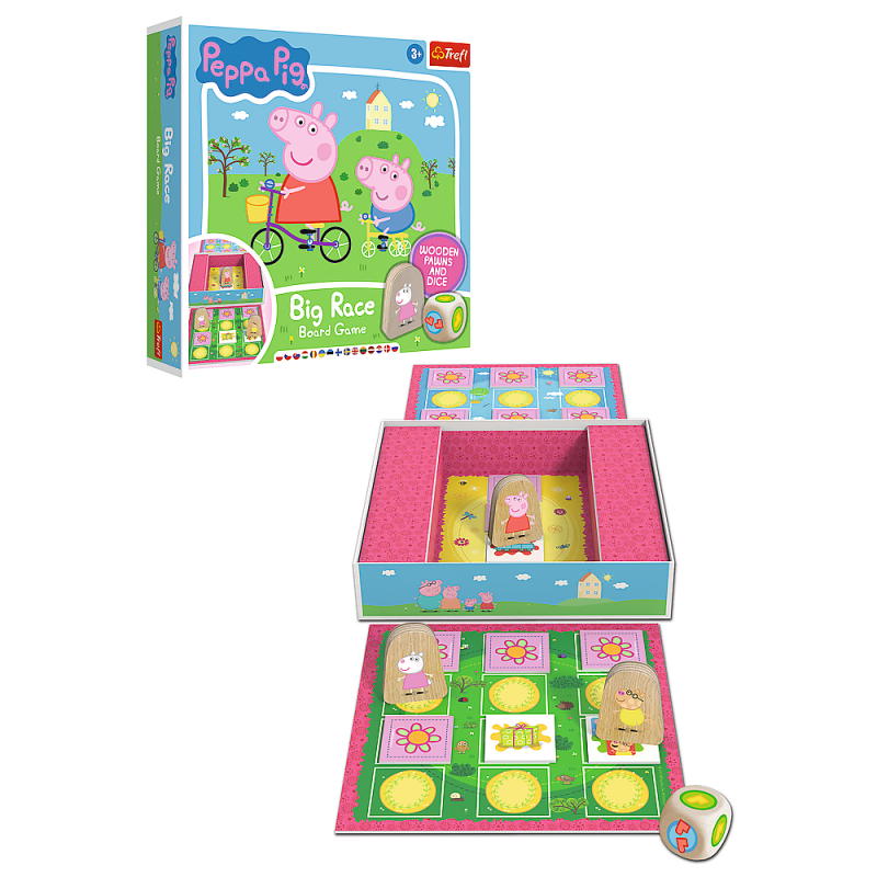Trefl Peppa Pig Žaidimas Kiaulytė Pepa: Didžiosios Lenktynės