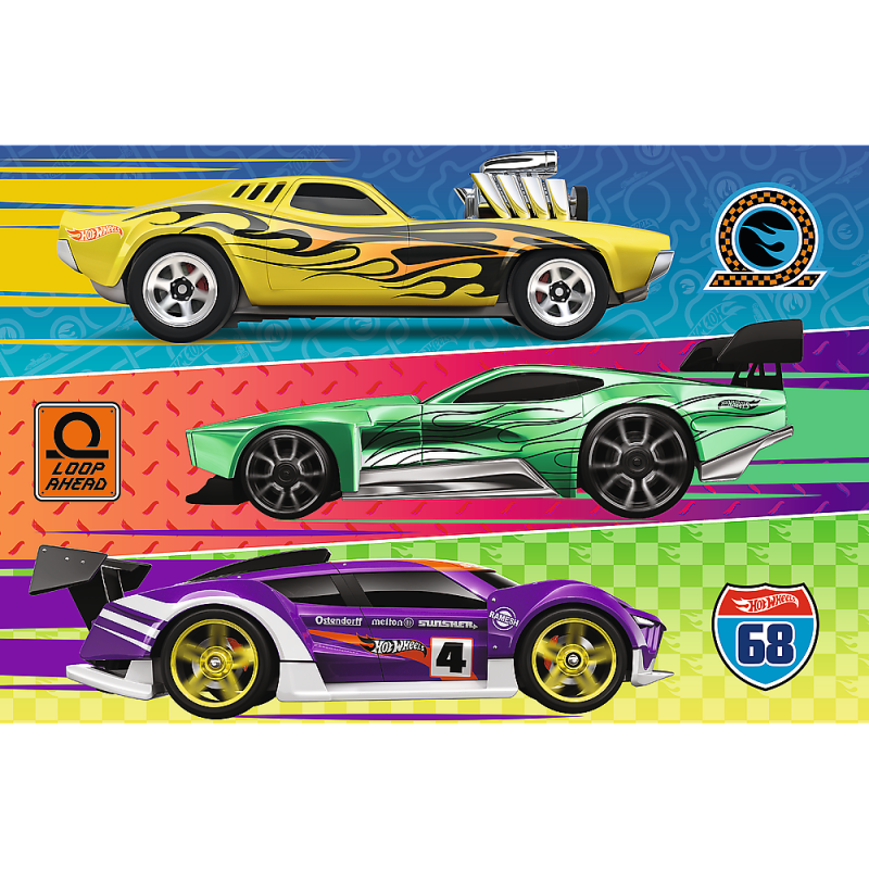 Trefl Hot Wheels Dėlionė, 60 Det.