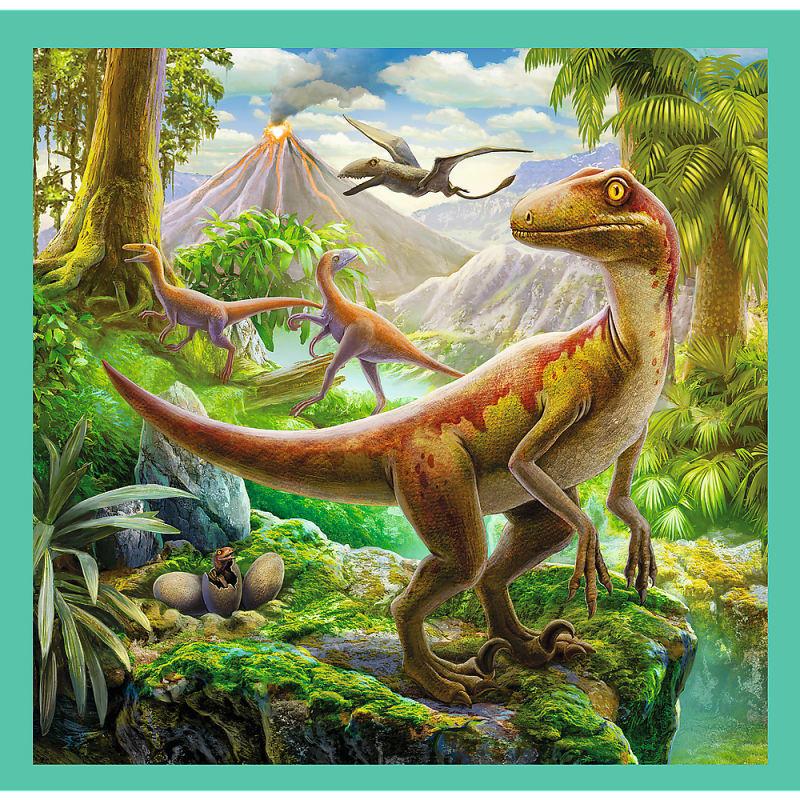 Trefl 3 Dėlionių Rinkinys Dinozaurai