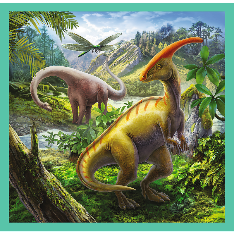 Trefl 3 Dėlionių Rinkinys Dinozaurai