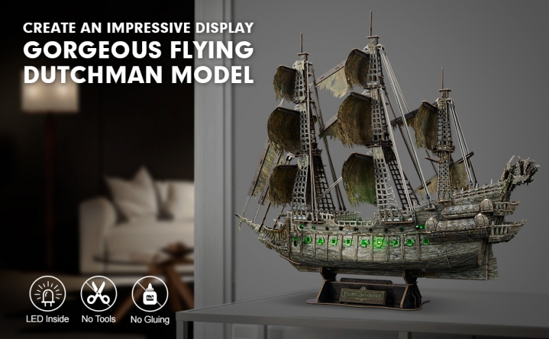 Cubicfun 3D Dėlionė Su Led Skrajojantis Olandas