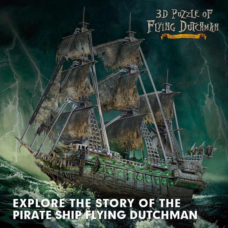 Cubicfun 3D Dėlionė Su Led Skrajojantis Olandas