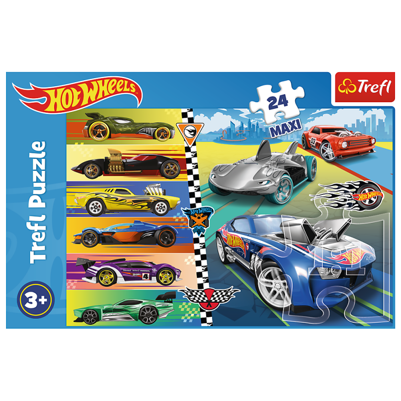 Trefl Hot Wheels Dėlionė, 24 Det.