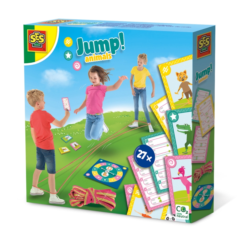 Ses Jump! Šokinėjimo Virvutė Su Gyvūnų Kortelėmis