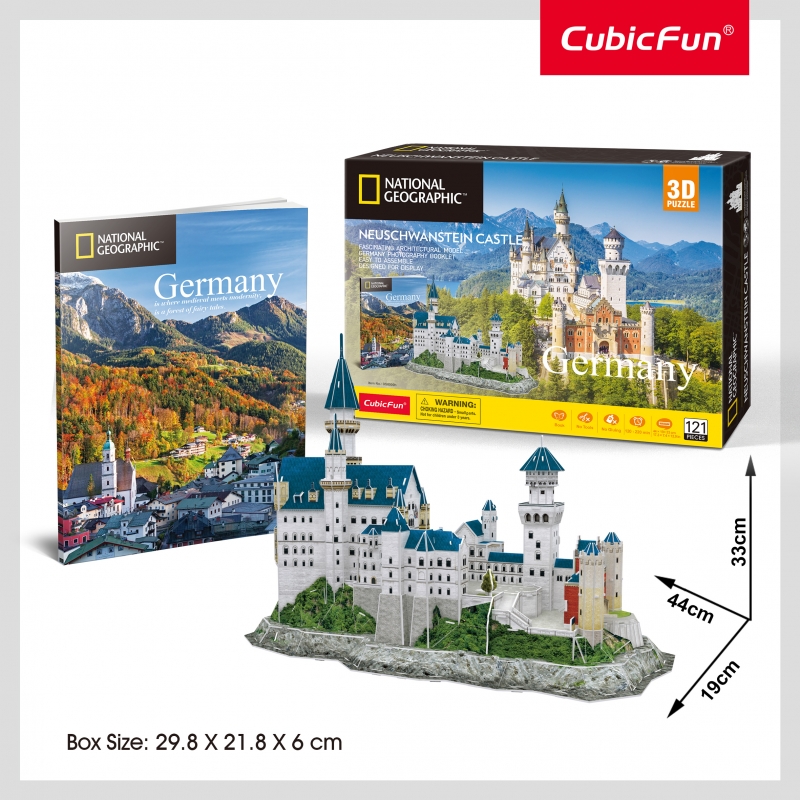 Cubicfun 3D Dėlionė Neuschwanstein Pilis