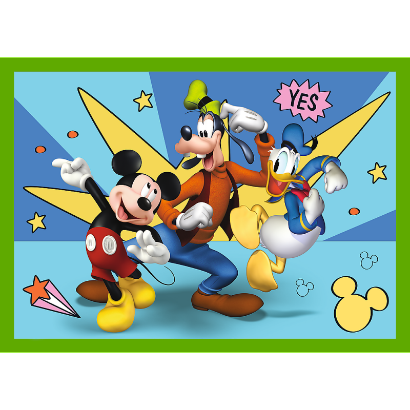 Trefl Mickey Mouse 12+15+20+24 Dėlionių Rinkinys Peliukas Mikis