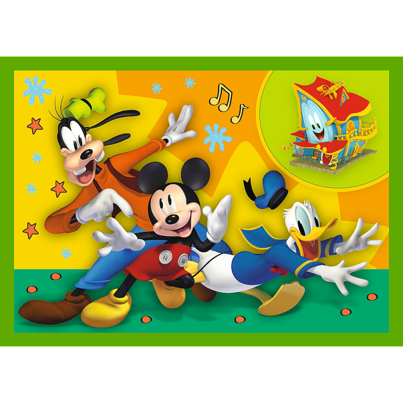 Trefl Mickey Mouse 12+15+20+24 Dėlionių Rinkinys Peliukas Mikis