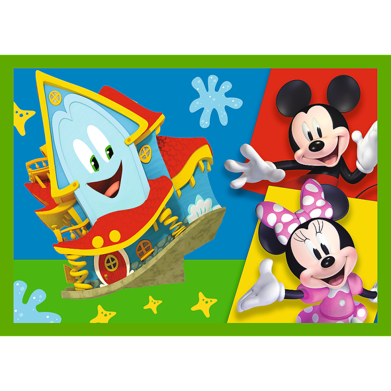Trefl Mickey Mouse 12+15+20+24 Dėlionių Rinkinys Peliukas Mikis