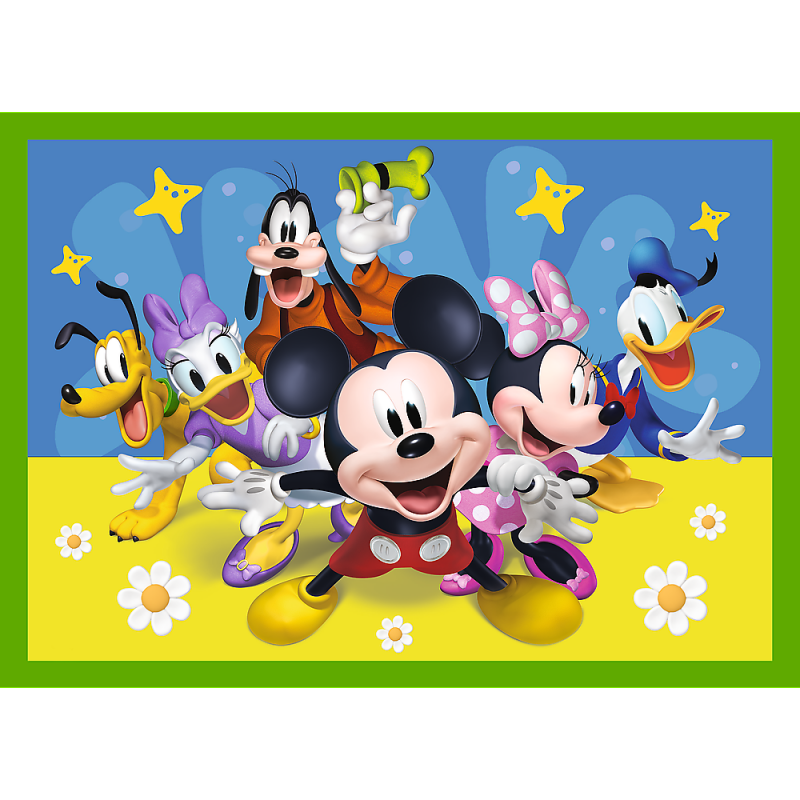 Trefl Mickey Mouse 12+15+20+24 Dėlionių Rinkinys Peliukas Mikis