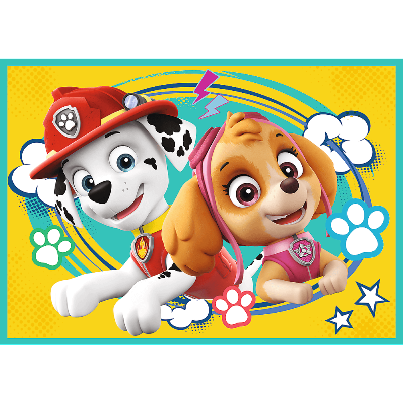 Trefl Paw Patrol 4 Dėlionių Rinkinys Šuniukas-Patrulis
