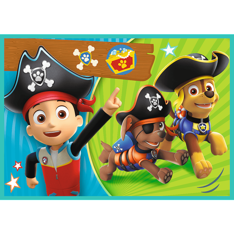 Trefl Paw Patrol 4 Dėlionių Rinkinys Šuniukas-Patrulis