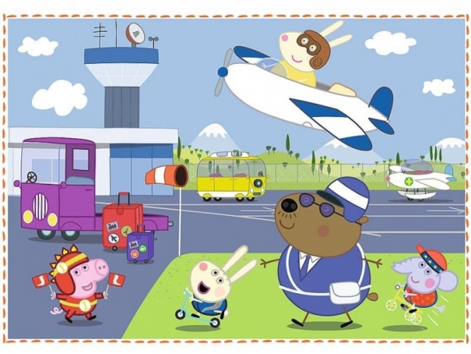 Trefl Peppa Pig 4 Dėlionių Rinkinys Kiaulytė Pepa