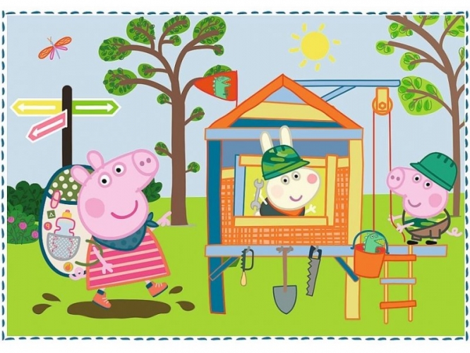 Trefl Peppa Pig 4 Dėlionių Rinkinys Kiaulytė Pepa