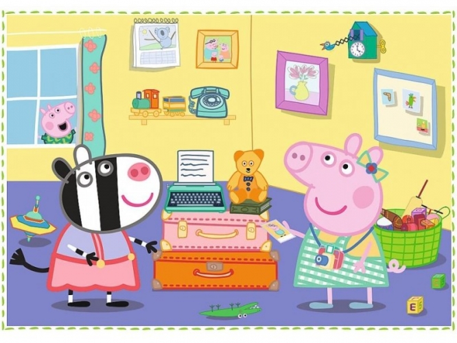 Trefl Peppa Pig 4 Dėlionių Rinkinys Kiaulytė Pepa