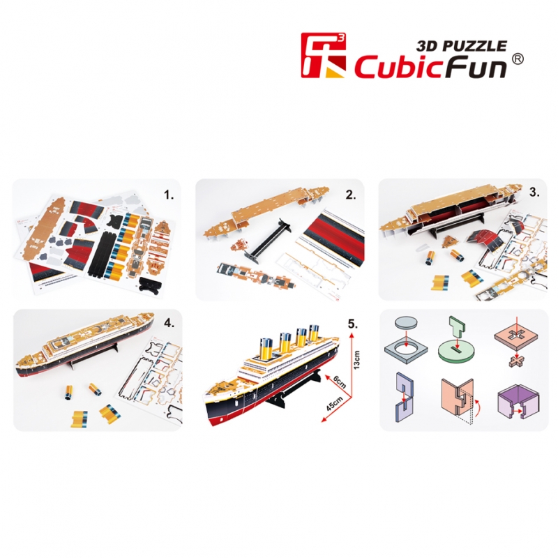 Cubicfun 3D Dėlionė Titanikas
