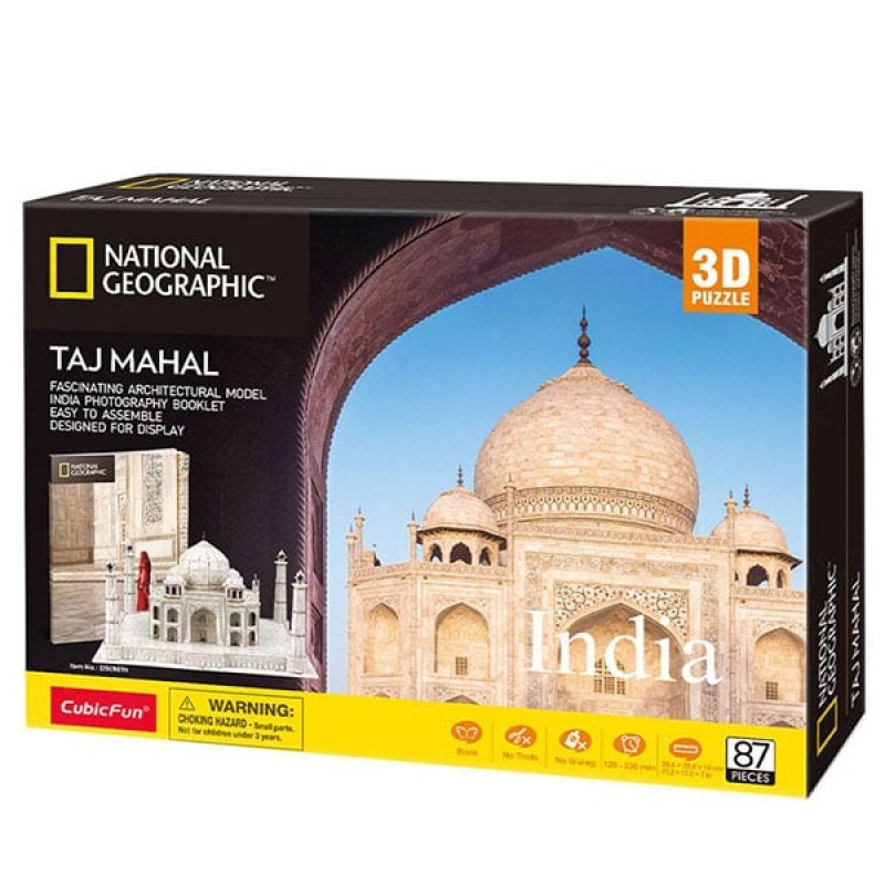 Cubicfun 3D Dėlionė Iš Serijos National Geographic - Taj Mahal