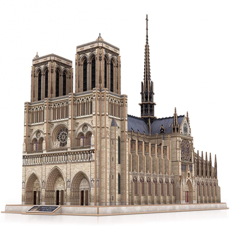 Cubicfun 3D Dėlionė Noterdamo Katedra