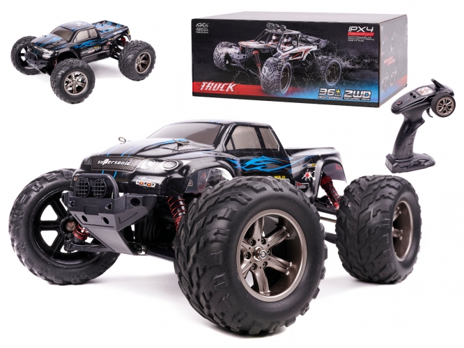 Rc Monster Truck 1:12 2.4Ghz X9115 Blue Improved Versija