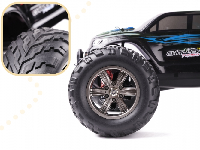 Rc Monster Truck 1:12 2.4Ghz X9115 Blue Improved Versija