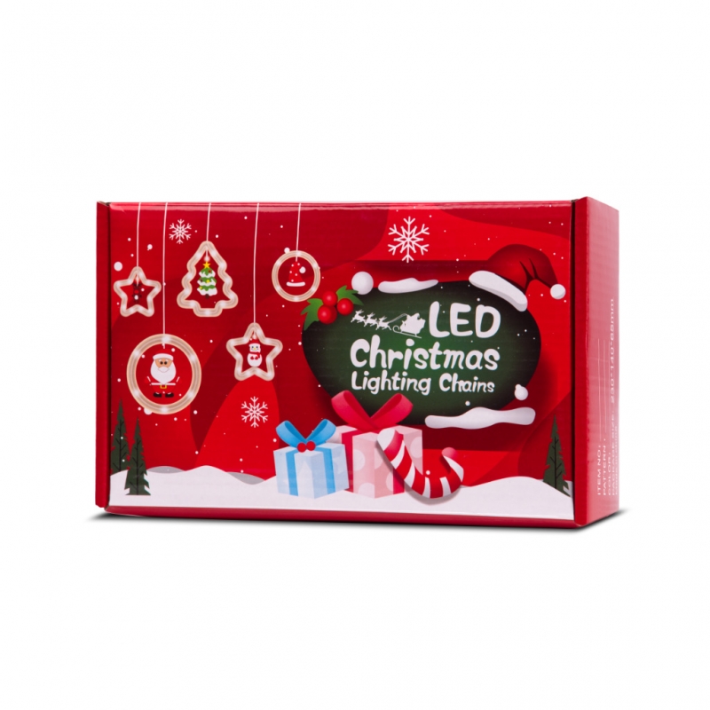 Led Žibintai Kalėdų Užuolaida Apskritimais 3 M 10 Lempučių, Valdomų Baterijomis + Nuotolinio Valdymo Pultas