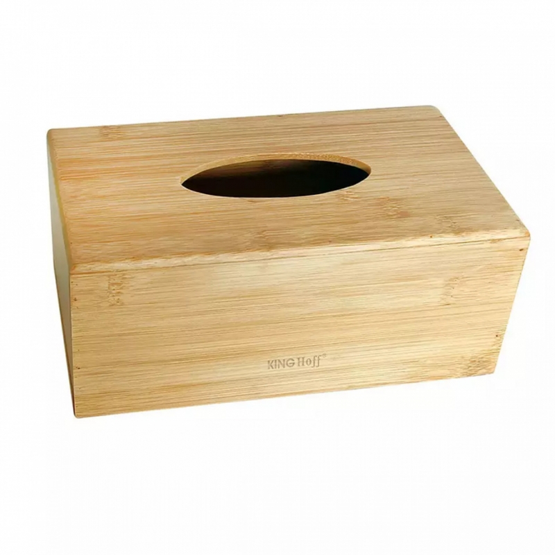 Popierinių Servetėlių Bambukinė Dėžutė Kinghoff 26,4 X 15 X 11,2 Cm