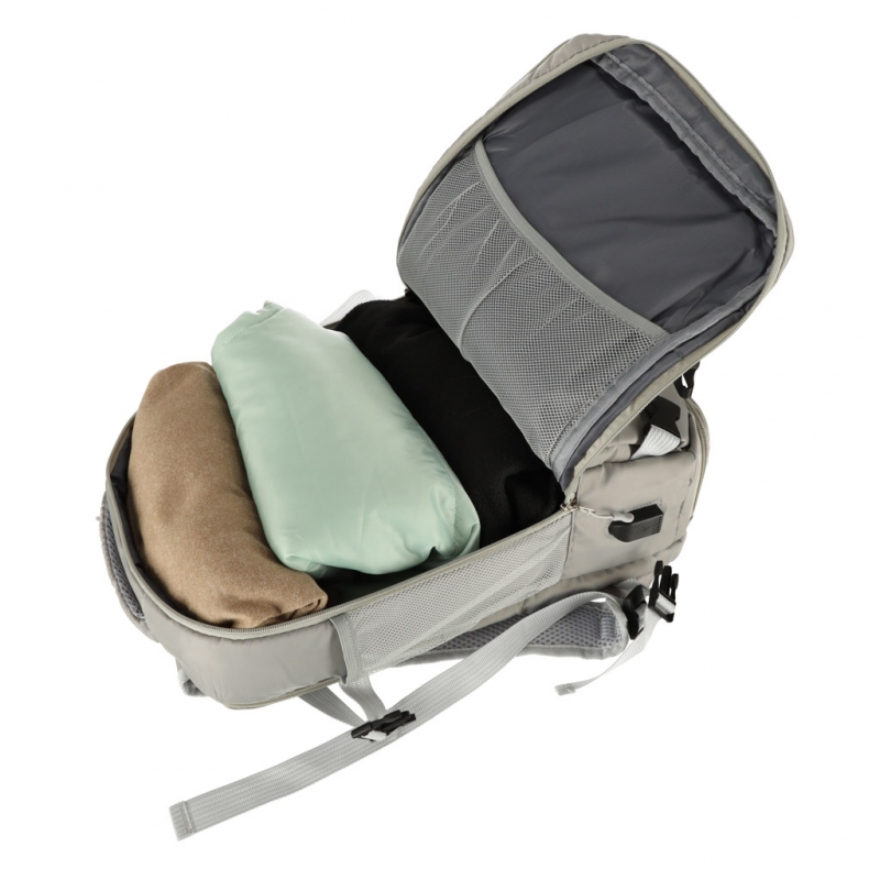 Vandeniui Atspari Kelioninė Kuprinė, 45 x 16 x 28 cm, Pilka