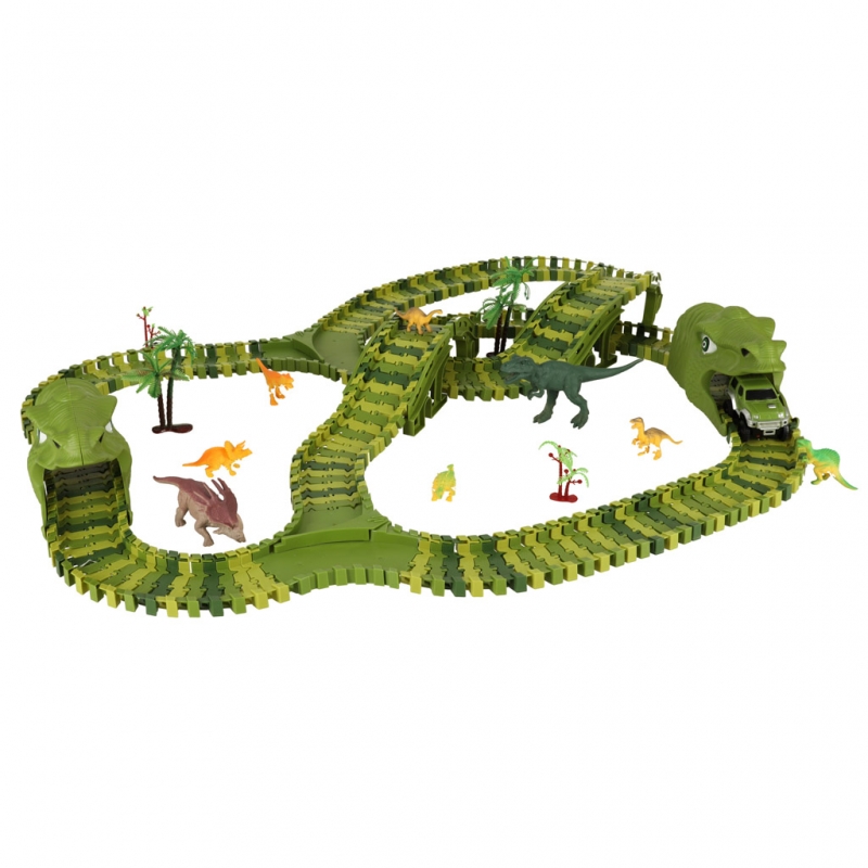 Lenktynių Trasa Su Dinozaurais, 240 el.