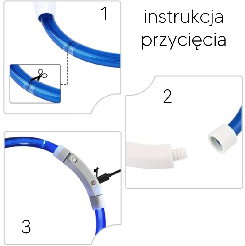LED Šviečianti Apykaklė, Spalvota