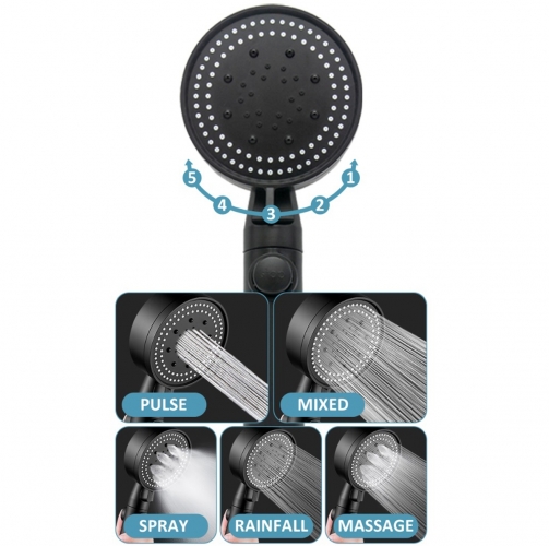 Dušo Maišytuvas Su Priedais, Juodas