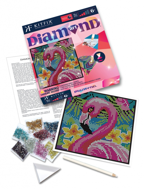Kitfix Diy Deimančiukų Menas Flamingas