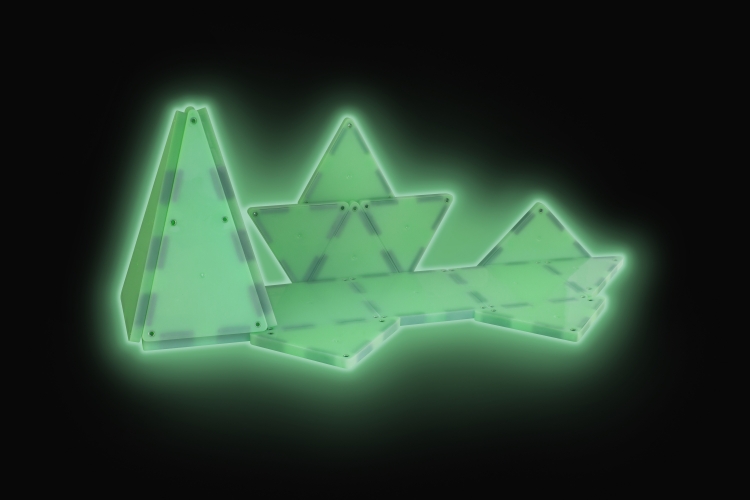Magna-Tiles Magnetinis Šviečiantis Konstruktorius, 16 Det.