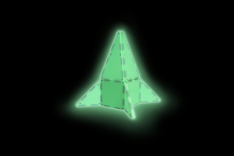 Magna-Tiles Magnetinis Šviečiantis Konstruktorius, 16 Det.
