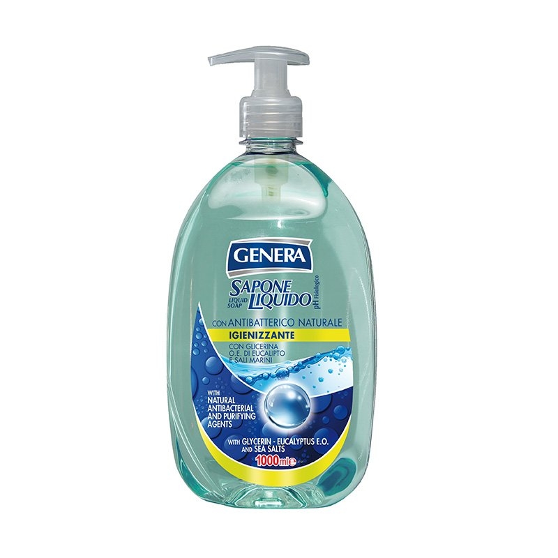 Drėkinantis skystas muilas su jūros druskomis "Genera", 1000 ml