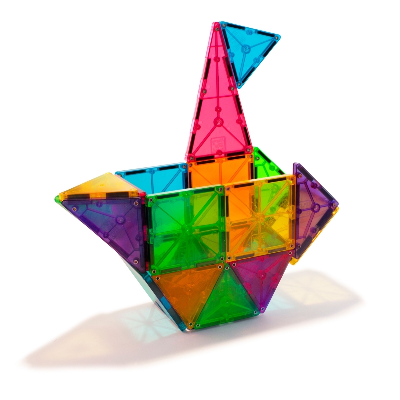 Magna-Tiles Magnetinis Permatomas Konstruktorius, 32 Det.