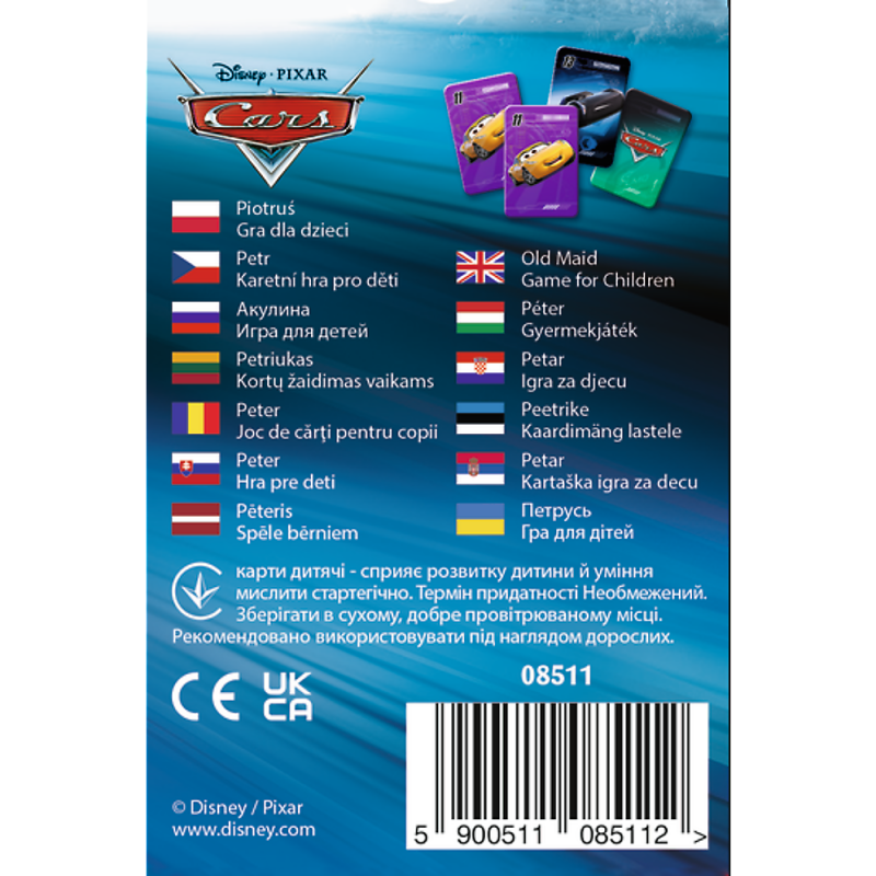 Trefl Cars Kortų Žaidimas Ratai