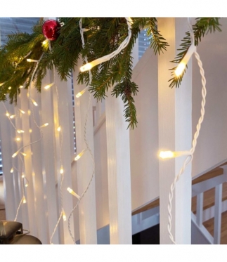 9 m 300 LED varveklių šventinė girlianda (šiltai balta)