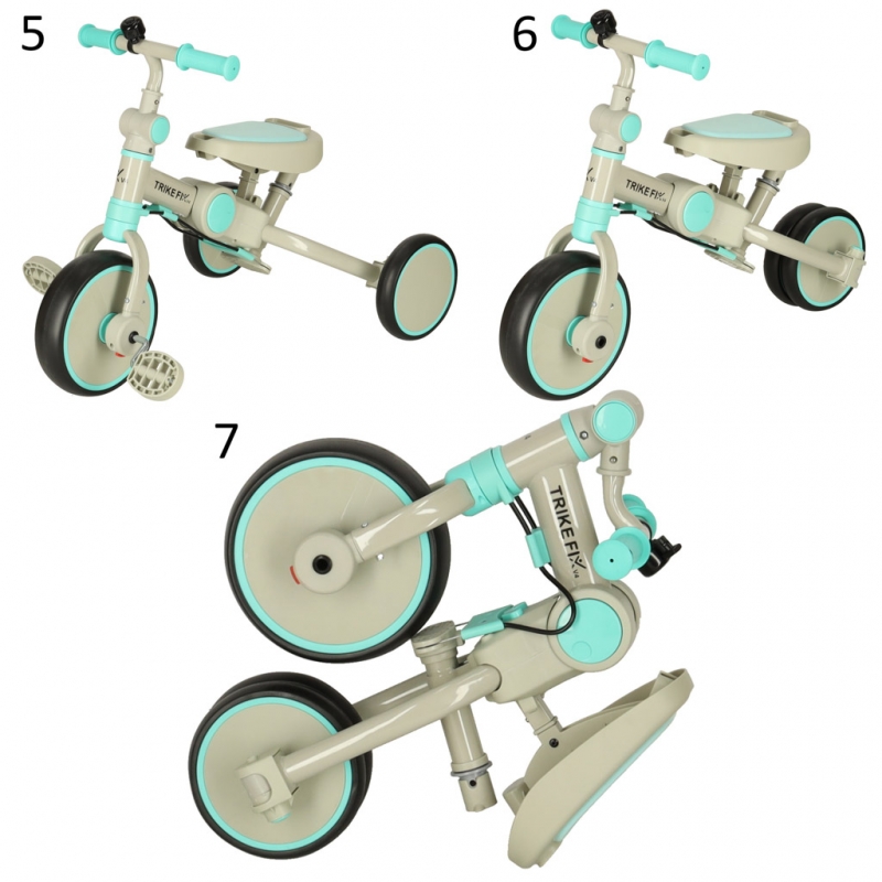 Triratukas Su Stogeliu Trike Fix V4, Pilkas