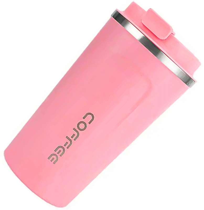 Termo Puodelis Su Termometru, Rožinis