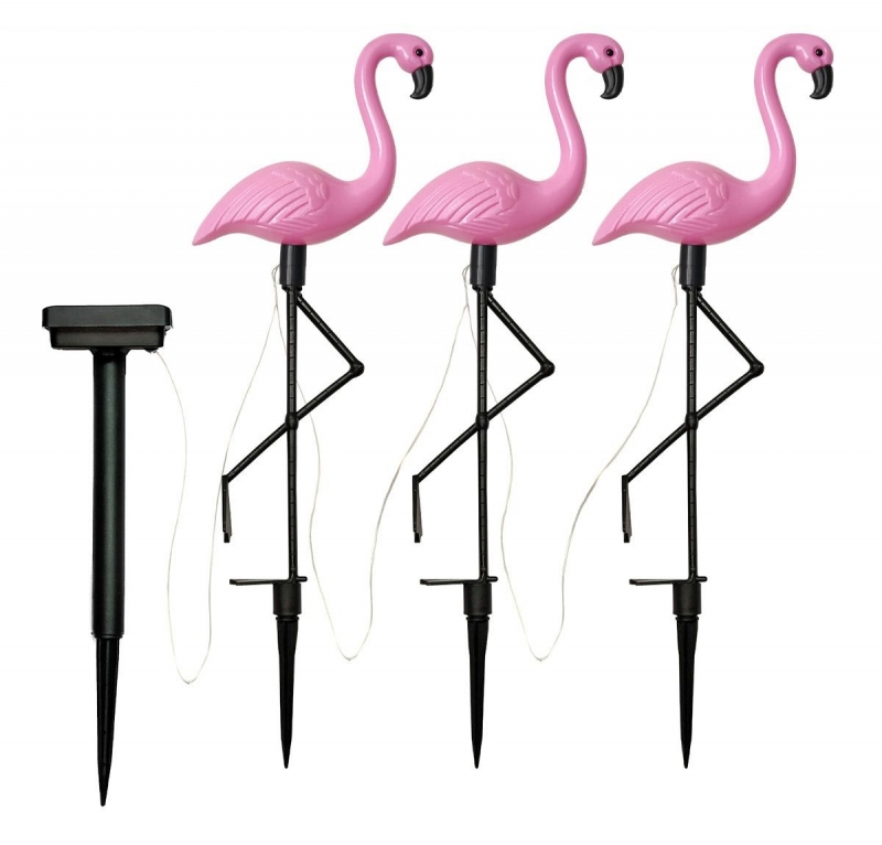 Saulės Šviestuvas Flamingas, 3 Vnt.