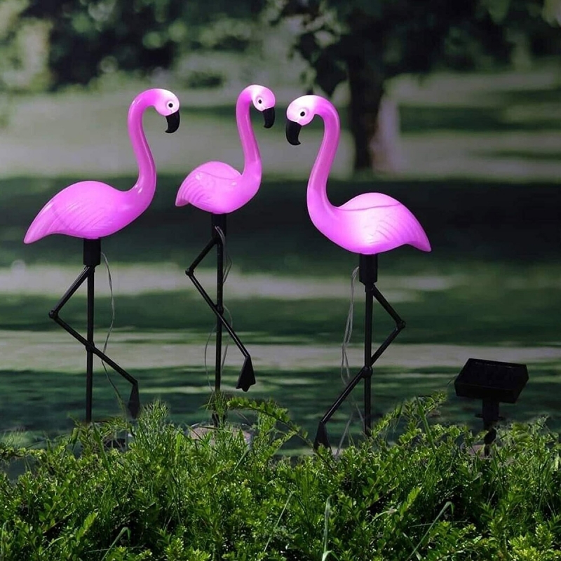 Saulės Šviestuvas Flamingas, 3 Vnt.