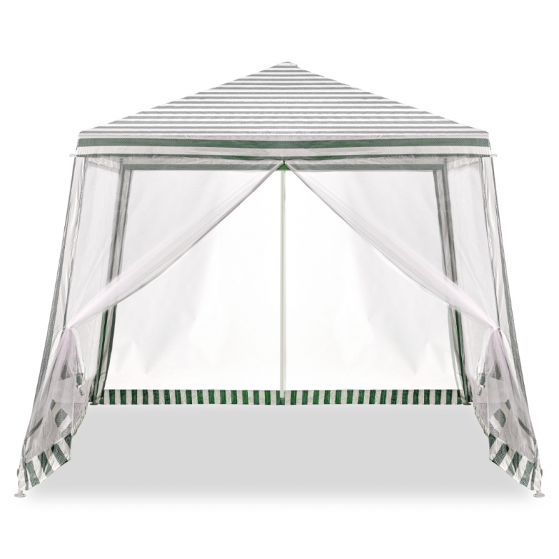 Pavėsinė Su Tinkleliu, Balta 3 x 3 m