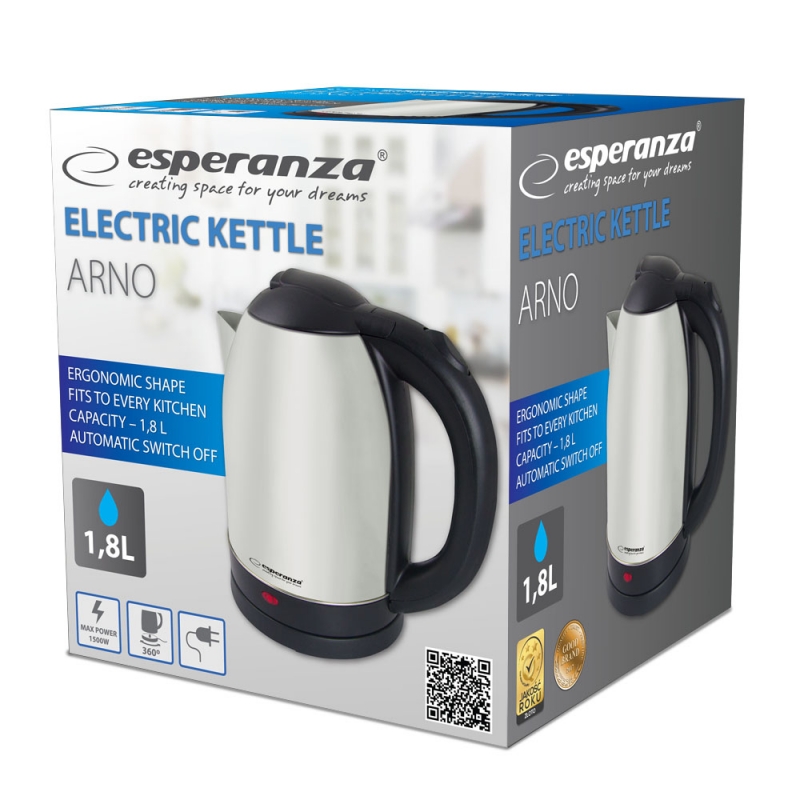 Elektrinis Virdulys Esperanza, 1,8 l, 1500 W