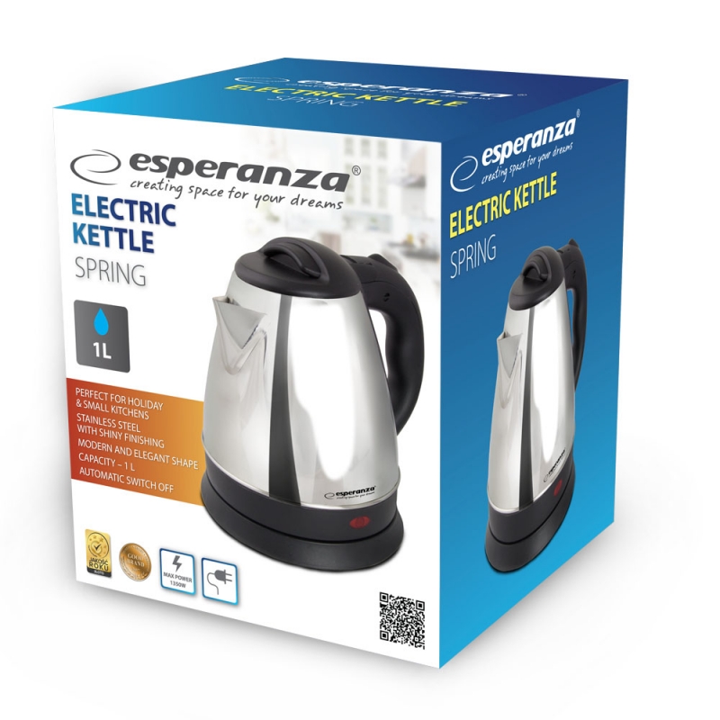 Elektrinis Virdulys Esperanza, 1 l, 1350 W