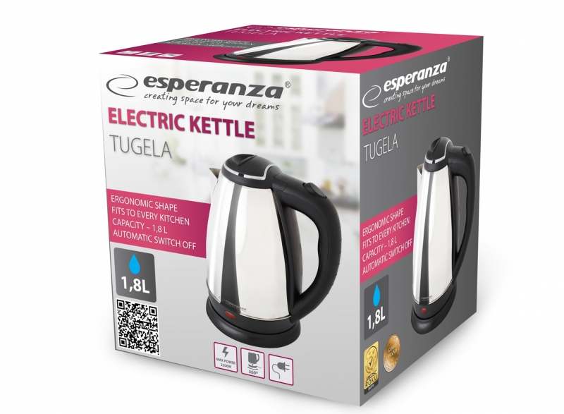 Elektrinis Virdulys Esperanza, 1,8 l, 2200 W